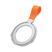 Pulseira Prata e Laranja