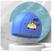 Azul carro infantil