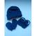 Kit touca azul marinho