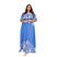 Azul royal estampado