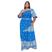 Azul royal estampado