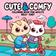 imagem do produto Livro - Cute & Comfy Coloring Book for Adults - Bold Easy - Livro de Colorir Adulto