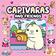 imagem do produto Livro - Cute & Comfy Coloring Book for Adults - Capivaras and Friends - Livro de Colorir Adulto