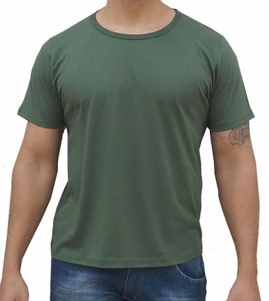 camiseta lisa verde musgo
