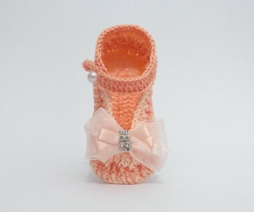 sapatinhos de croche para bebe feminino