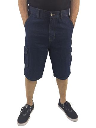 bermuda jeans masculina abaixo do joelho