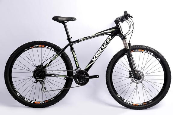 Bicicleta Venzo Bike Talon Aro 29 Susp. Dianteira 27 Marchas - Preto/verde