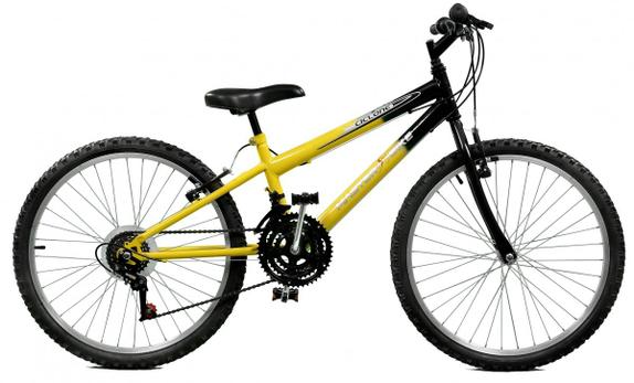 Bicicleta Master Bike Ciclone Plus Aro 24 Rígida 21 Marchas - Amarelo/preto
