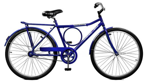 Bicicleta Master Bike Super Barra Cp Aro 26 Rígida 1 Marcha - Azul