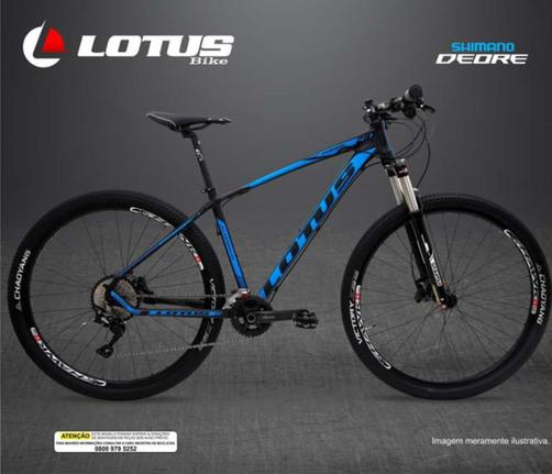 Bicicleta Lotus Hawk T17.5 Aro 29 Susp. Dianteira 20 Marchas - Azul/preto