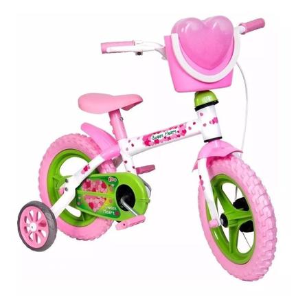 Bicicleta Styll Sweat Heart Aro 12 Rígida 1 Marcha - Branco/rosa