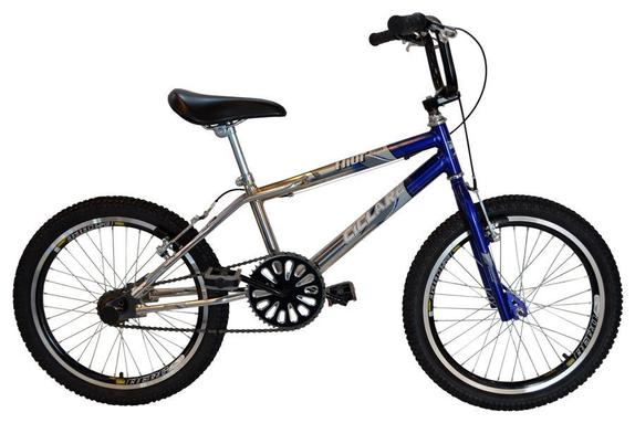 Bicicleta Samy Cross Aro 20 Rígida 1 Marcha - Azul/prata