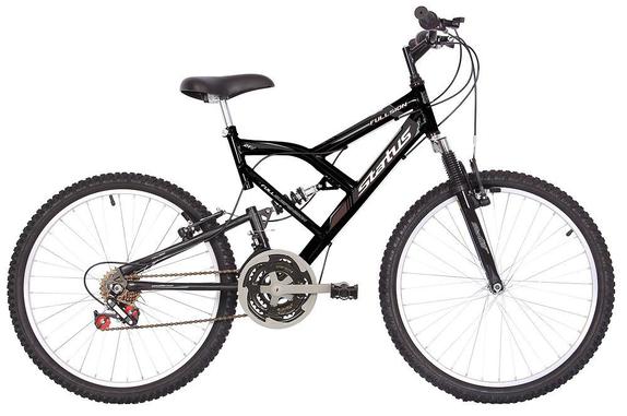 Bicicleta Status Bike Fullsion Aro 24 Full Suspensão 18 Marchas - Verde