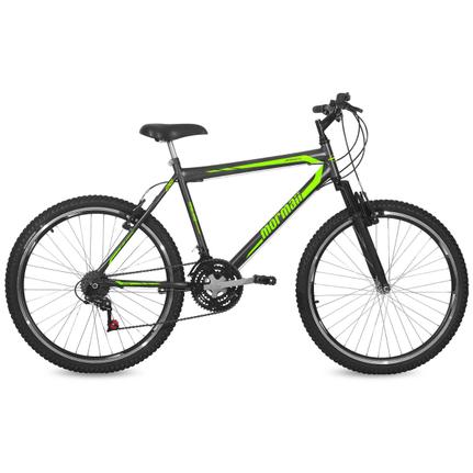 Bicicleta Mormaii Jaws Aro 26 Susp. Dianteira 21 Marchas - Preto/verde