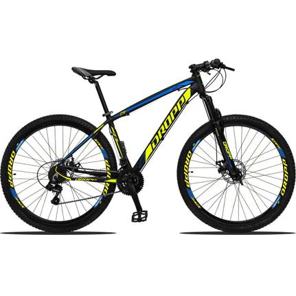 Bicicleta Dropp Z3 Disc H T19 Aro 29 Susp. Dianteira 21 Marchas - Amarelo/azul