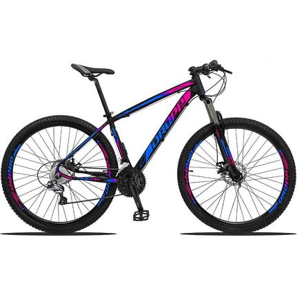 Bicicleta Dropp Z3 Disc H T19 Aro 29 Susp. Dianteira 27 Marchas - Azul/rosa