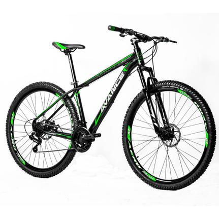 Bicicleta Venzo Bike Aquila T19 Aro 29 Susp. Dianteira 21 Marchas - Preto/verde