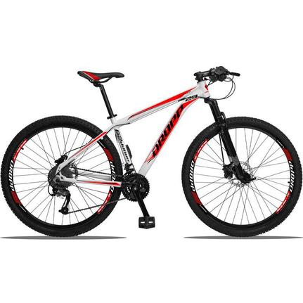 Bicicleta Dropp Aluminum 2020 Disc H T17 Aro 29 Susp. Dianteira 27 Marchas - Branco/vermelho