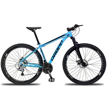 Bicicleta Dropp Aluminum 2020 Disc H T19 Aro 29 Susp. Dianteira 27 Marchas - Azul/preto