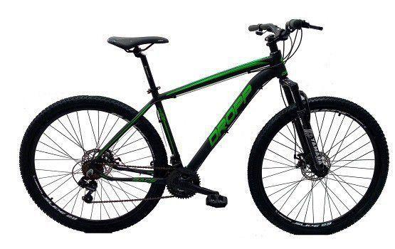 Bicicleta preto fosco e verde Clearance