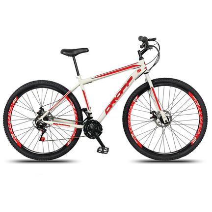 Bicicleta Dropp Sport T17 Aro 29 Rígida 21 Marchas - Branco/vermelho