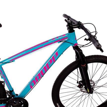 Bicicleta Dropp Z1-x Disc M T17 Aro 29 Susp. Dianteira 21 Marchas - Azul/rosa