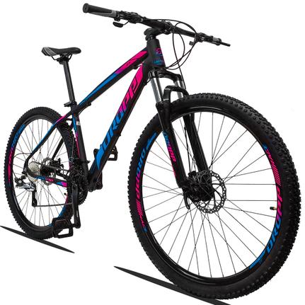 Bicicleta Dropp Z3 2020 Disc H T19 Aro 29 Susp. Dianteira 27 Marchas - Azul/preto/rosa