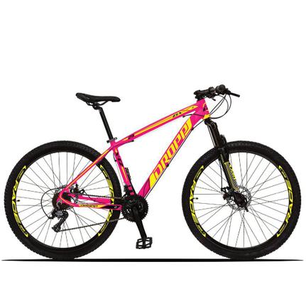 Bicicleta Dropp Z3x Disc M T19 Aro 29 Susp. Dianteira 21 Marchas - Amarelo/rosa