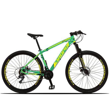 Bicicleta Dropp Z3x Disc M T15 Aro 29 Susp. Dianteira 21 Marchas - Amarelo/verde