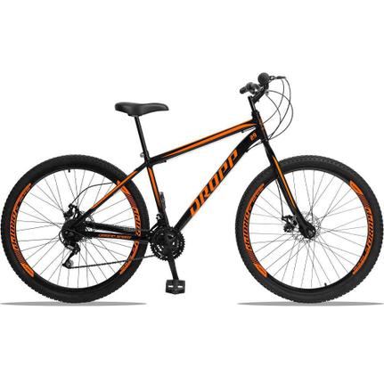 Bicicleta Dropp 29 T19 Aro 29 Susp. Dianteira 21 Marchas - Laranja/preto