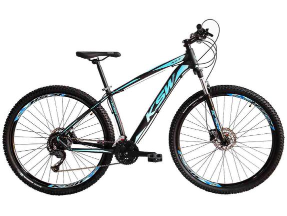 Bicicleta Ksw Xlt 2020 Disc H T15 Aro 29 Susp. Dianteira 27 Marchas - Azul/preto