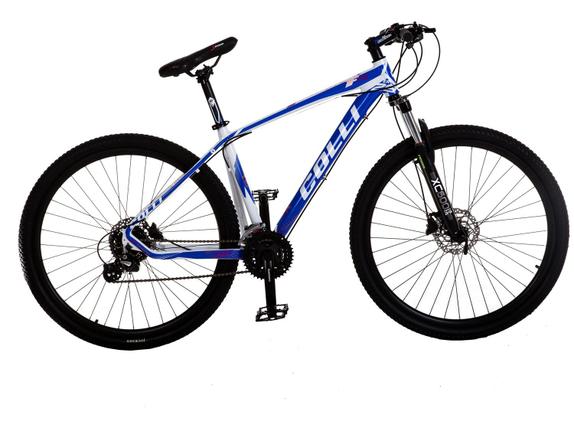 Bicicleta Colli Bike F11 Aro 29 Susp. Dianteira 24 Marchas - Azul/branco