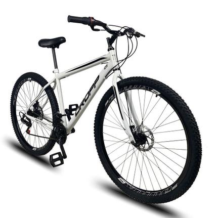 Bicicleta Dropp Sport Disc M Aro 29 Rígida 21 Marchas - Branco
