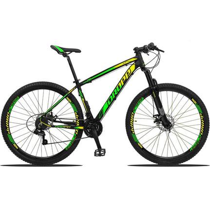 Bicicleta Dropp Z3 Disc H T21 Aro 29 Susp. Dianteira 21 Marchas - Amarelo/verde