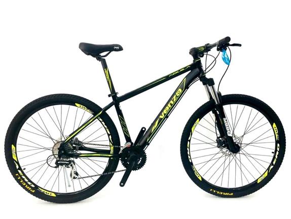 Bicicleta Venzo Bike Aquila T19 Aro 29 Susp. Dianteira 27 Marchas - Amarelo/preto