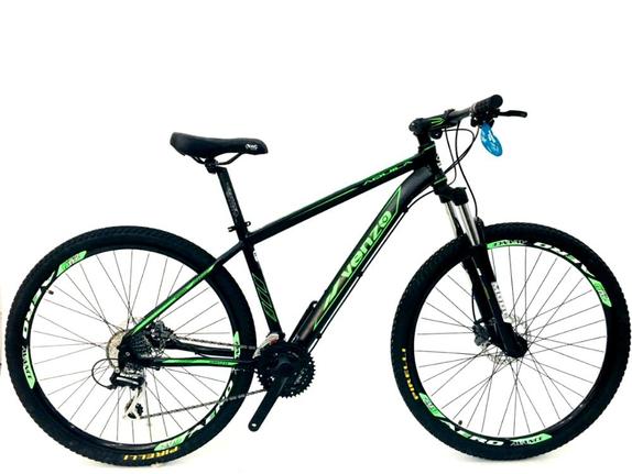 Bicicleta Venzo Bike Aquila T19 Aro 29 Susp. Dianteira 27 Marchas - Preto/verde