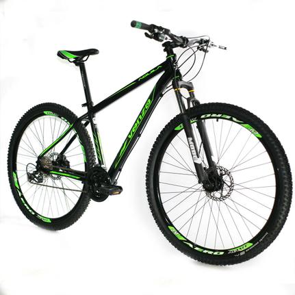 Bicicleta Venzo Bike Aquila T21 Aro 29 Susp. Dianteira 27 Marchas - Preto/verde