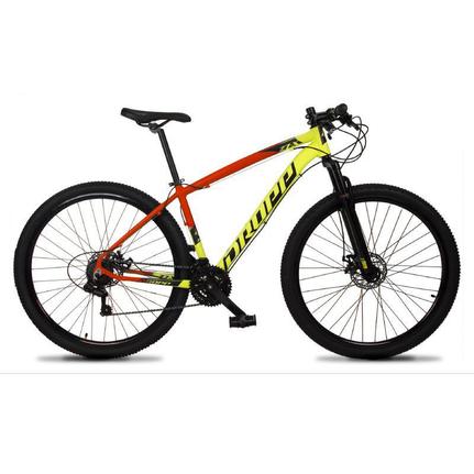 Bicicleta Dropp Z7x Disc H T19 Aro 29 Susp. Dianteira 21 Marchas - Amarelo/vermelho