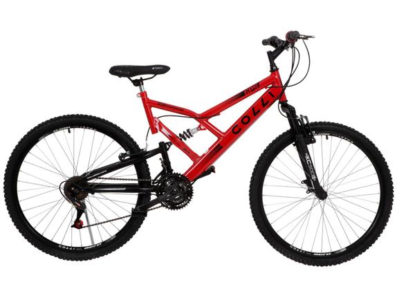 Bicicleta-Colli-Dupla-Suspensão-Aro-26-Fulls-Gps ,-Freio-a-Disco,-Masculino---Branca---220