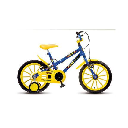 Bicicleta Colli Bike Hot Aro 16 Rígida 1 Marcha - Amarelo/azul