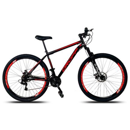 Bicicleta Dropp Sport Aro 29 Susp. Dianteira 21 Marchas - Preto/vermelho