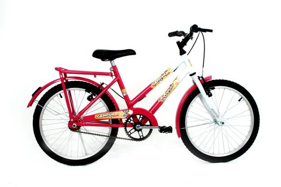 Bicicleta Wrp Bikes Poti Aro 20 Rígida 1 Marcha - Branco/vermelho