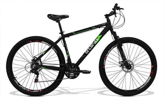 Bicicleta Gts M1 Walk New Disc T15 Aro 29 Susp. Dianteira 24 Marchas - Preto/verde