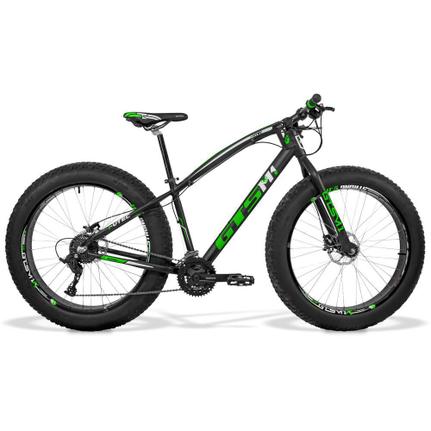 Bicicleta Gts M1 Fat Aro 26 Rígida 27 Marchas - Preto/verde
