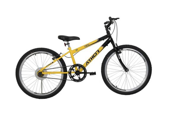 Bicicleta Athor Bike Legacy Aro 24 Rígida 1 Marcha - Amarelo/preto