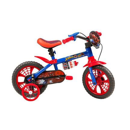 Bicicleta Caloi Spider Man Aro 12 Rígida 1 Marcha - Azul