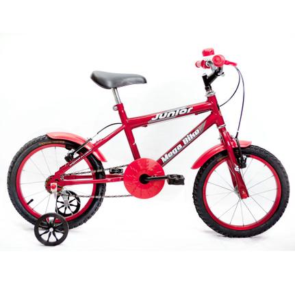 Bicicleta Mega Bike Junior Aro 16 Susp. Dianteira 1 Marcha - Vermelho