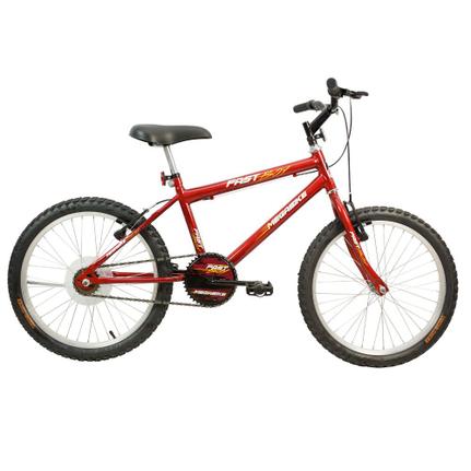 Bicicleta Mega Bike Fast Boy Aro 20 Rígida 1 Marcha - Vermelho