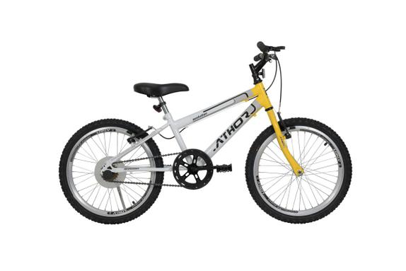 Bicicleta Athor Bike Evolution Aro 20 Rígida 1 Marcha - Amarelo/branco