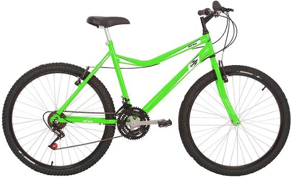 Bicicleta Mormaii Jaws Curvo Aro 26 Rígida 21 Marchas - Verde